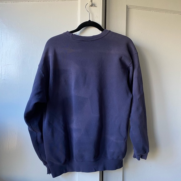 VINTAGE SOFFE Navy crew neck sweatshirt - Picture 2 of 5